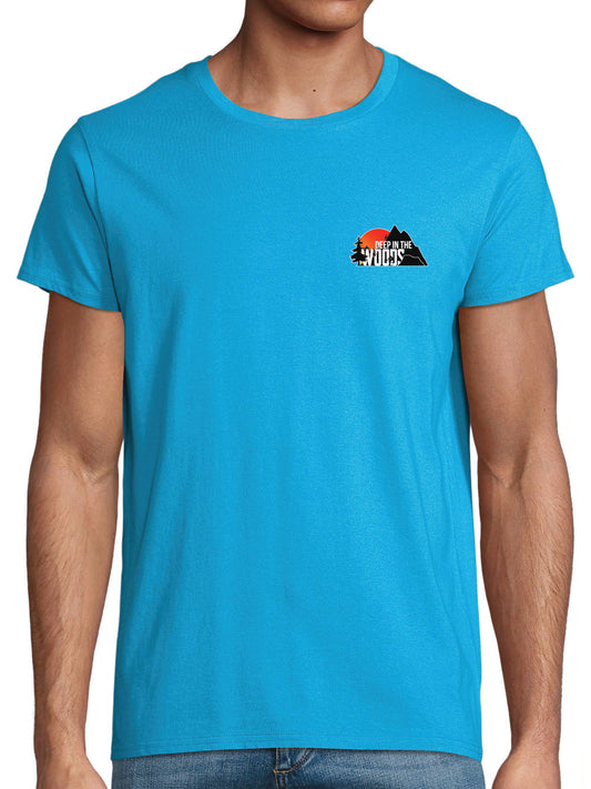 Deep in the Woods Classic T-Shirt Men Aqua Blue 2025