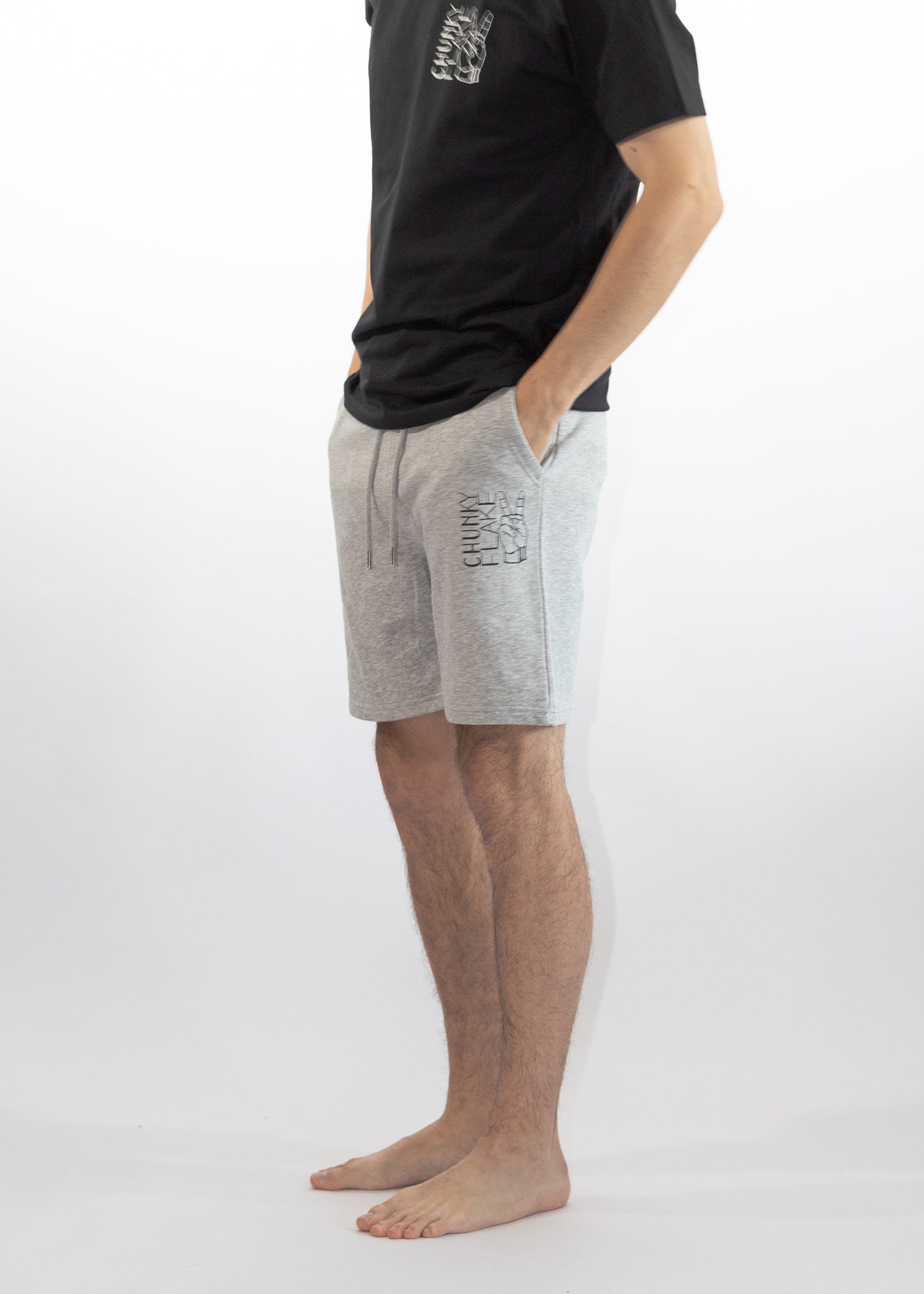 Sweatshorts mit Logodruck