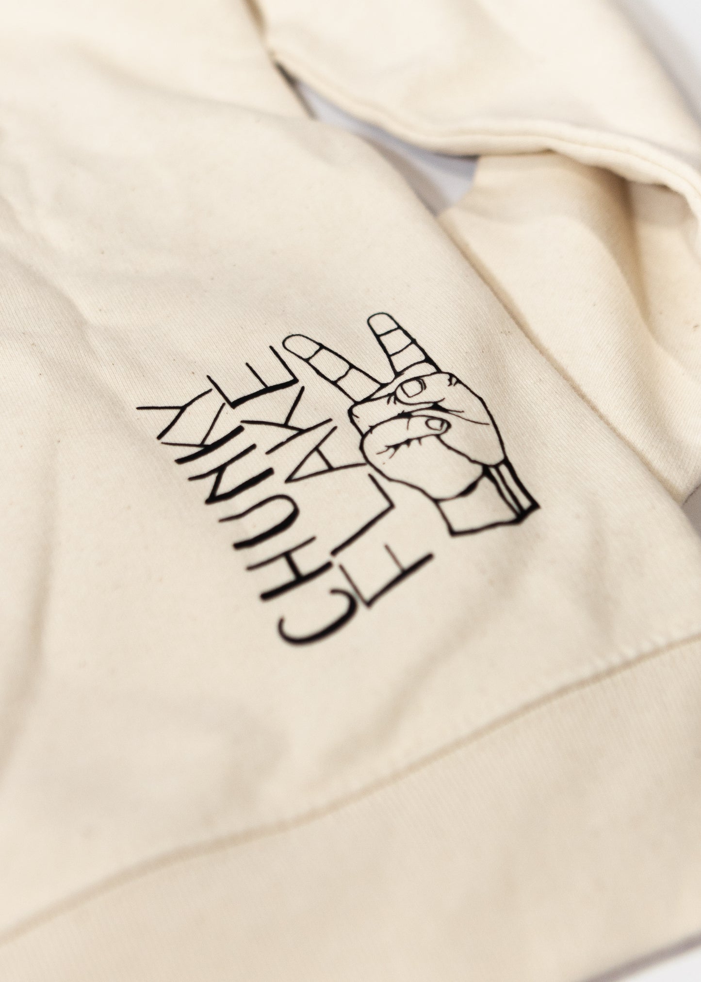 Hoodie Hand-Holds Brustprint Junior