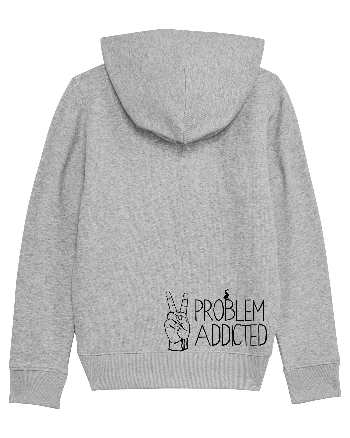 Sweatjacke mit Logoprint und Rückendruck Junior