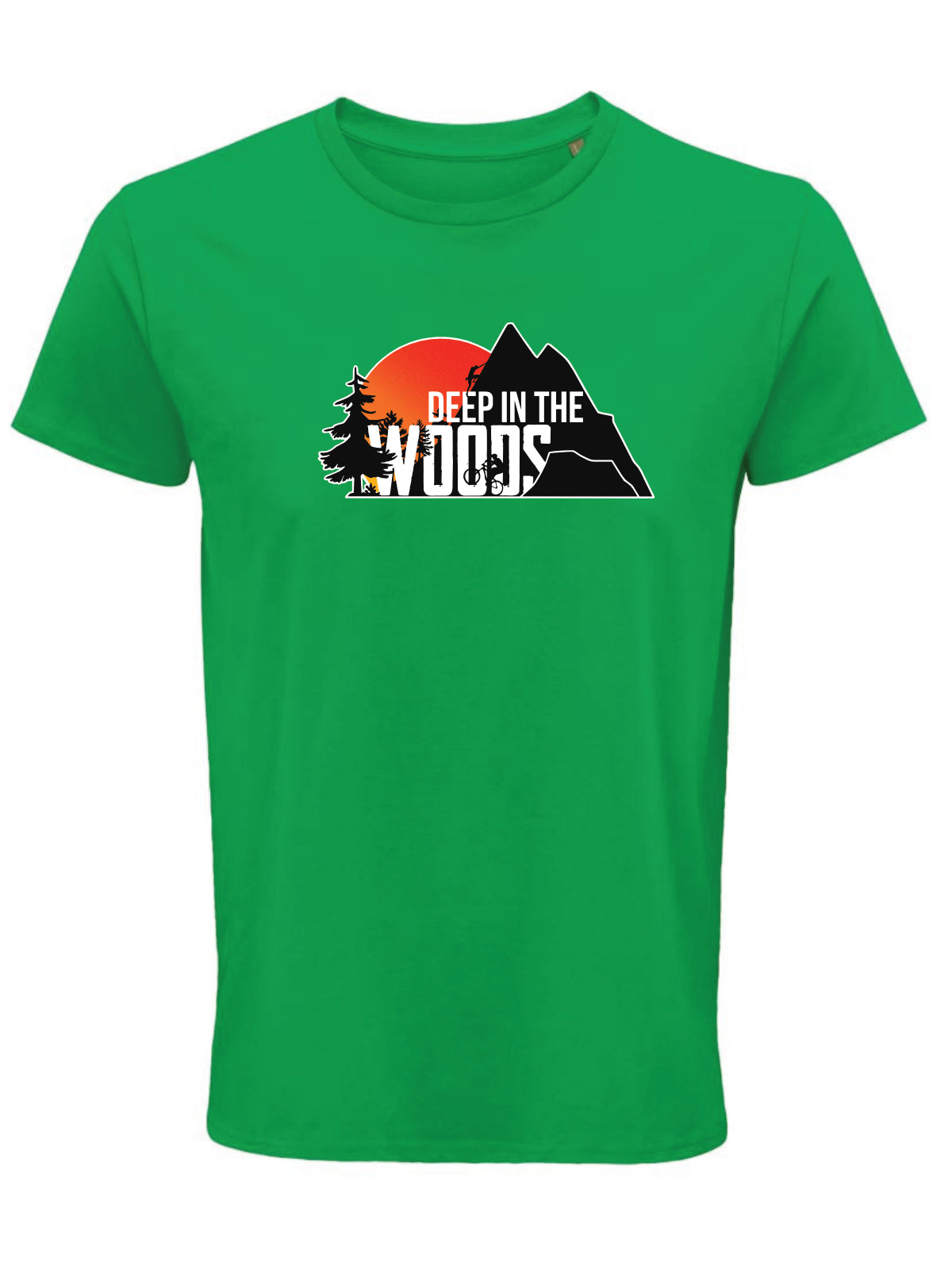 Deep in the Woods Logo T-Shirt Men Green 2025