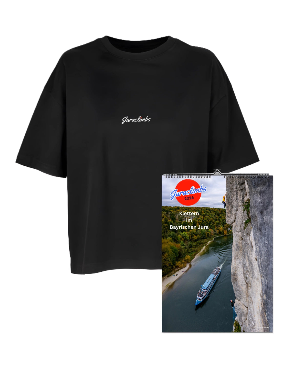 Juraclimbs Kalender 2026 + Boxy Shirt Women Set