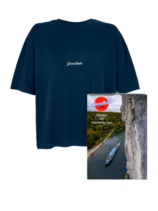 Juraclimbs Kalender 2026 + Boxy Shirt Women Set