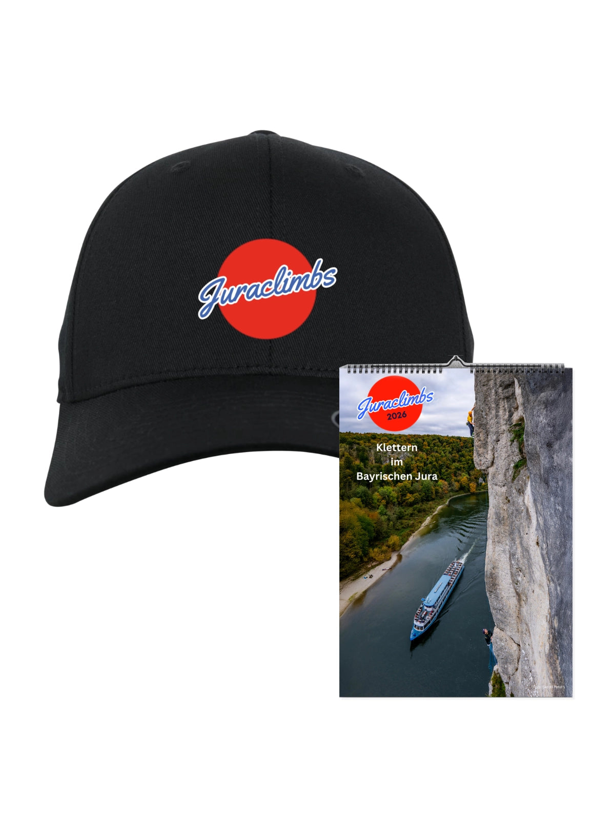 Juraclimbs Kalender 2026 + Juraclimbs Cap Set