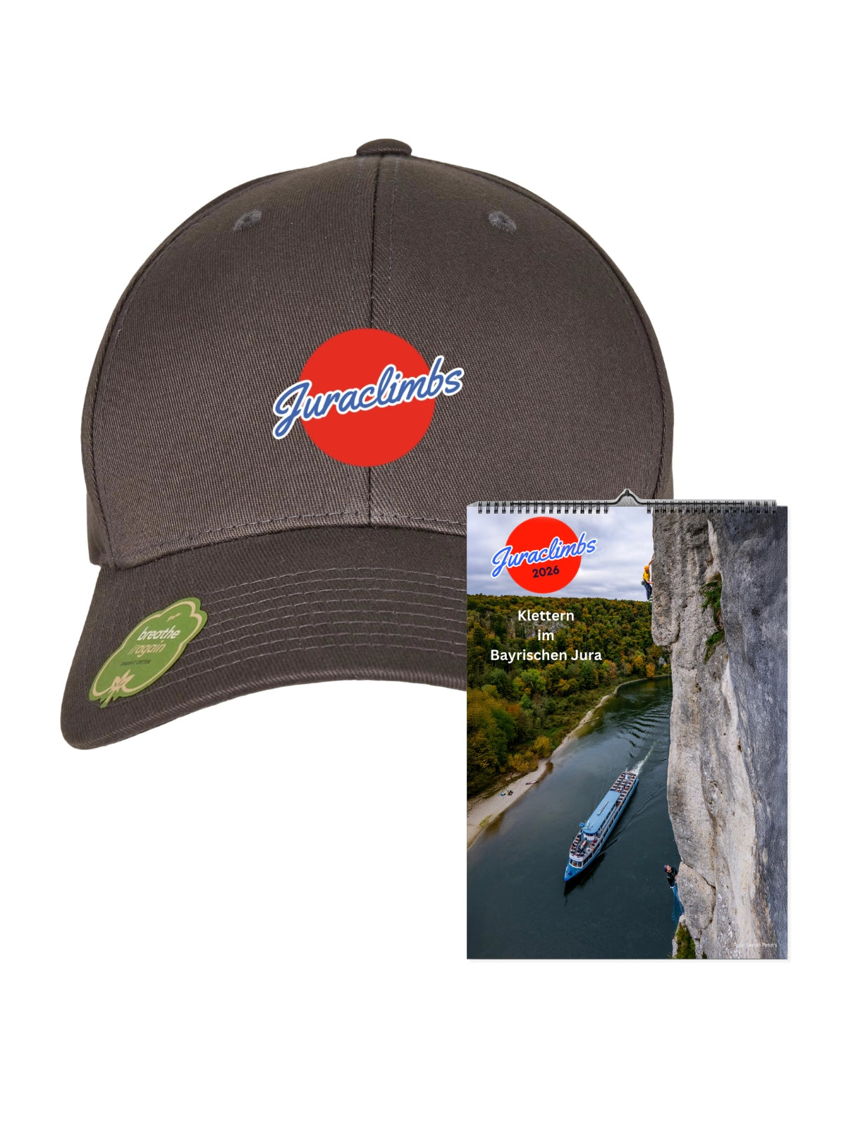 Juraclimbs Kalender 2026 + Juraclimbs Cap Set