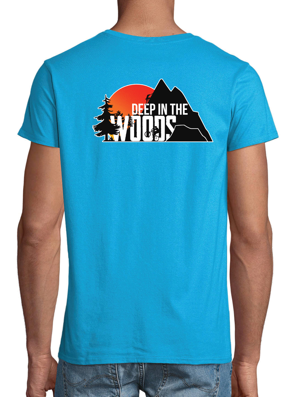 Deep in the Woods Classic T-Shirt Men Aqua Blue 2025