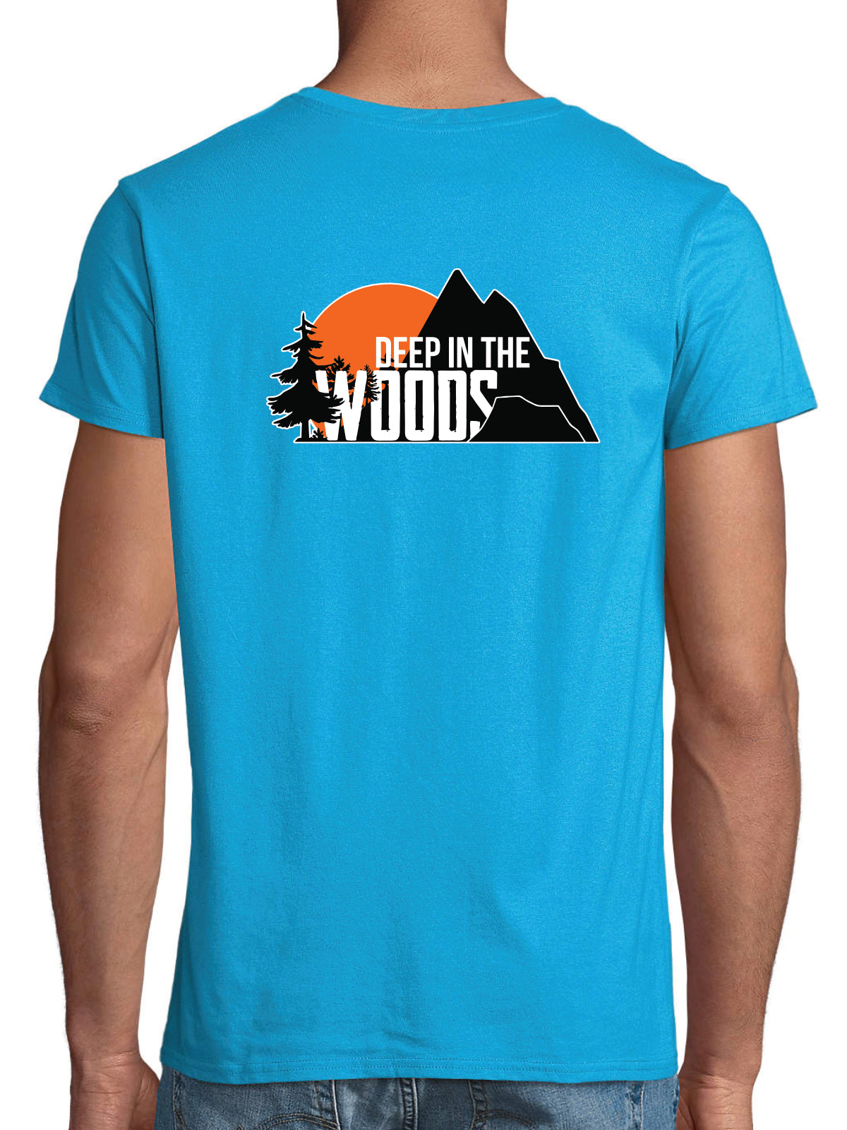 Deep in the Woods Classic T-Shirt Men Aqua Blue