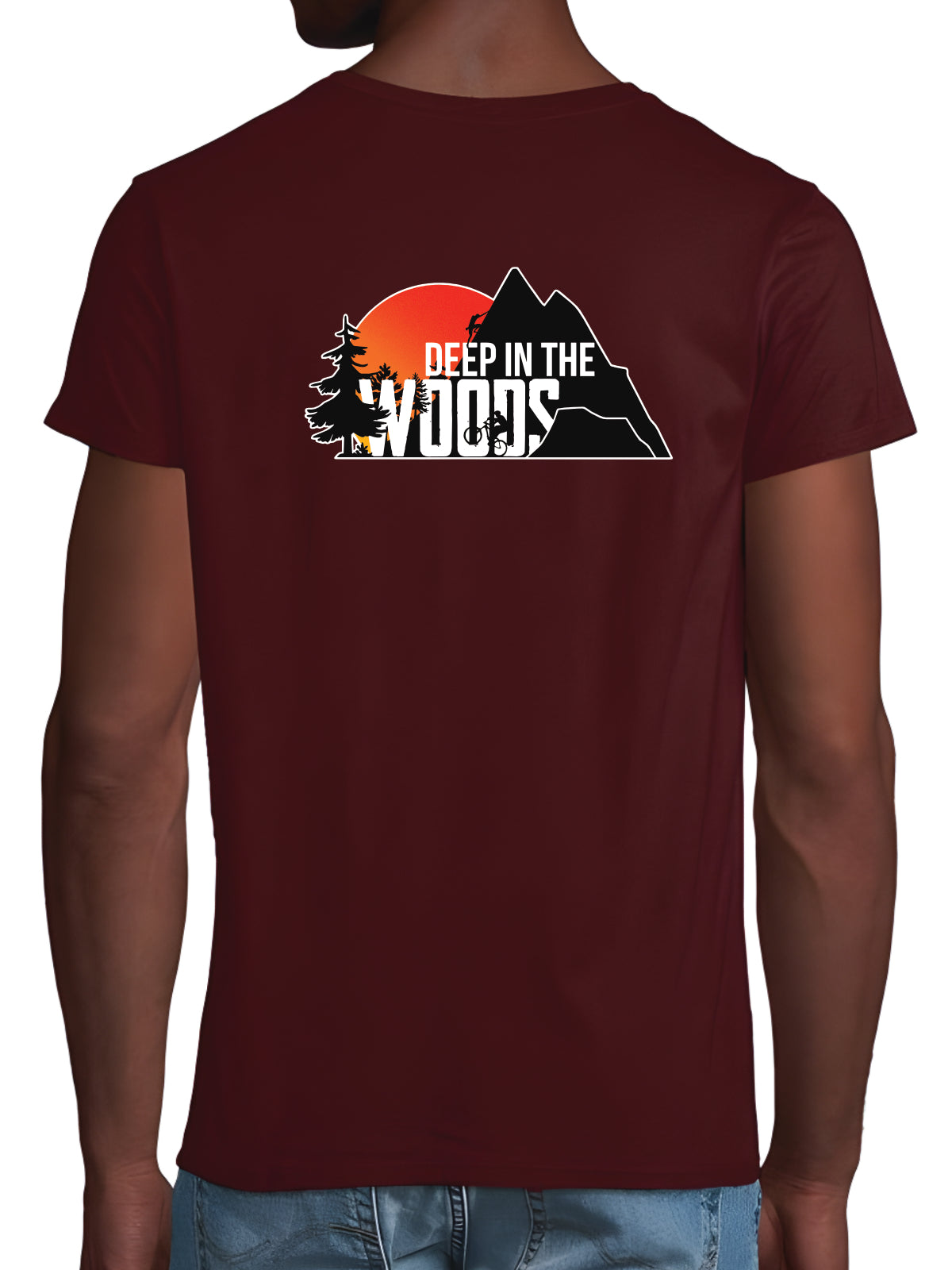 Deep in the Woods Classic T-Shirt Men Burgundy 2025