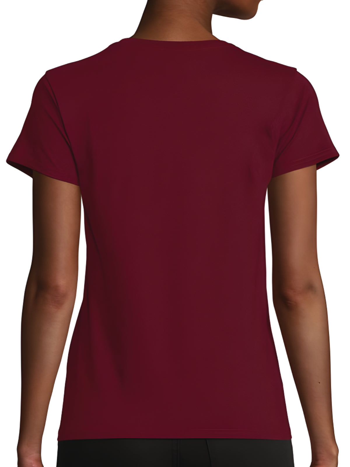 Deep in the Woods Logo T-Shirt Women Burgundy