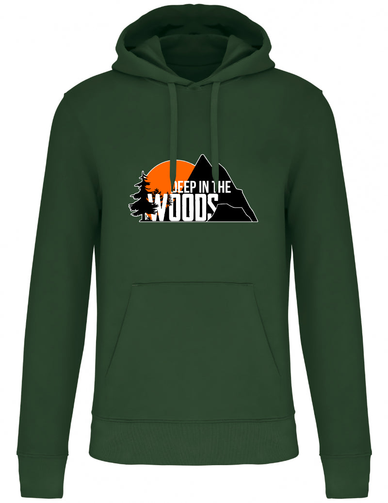 Deep in the Woods Logo Hoodie Men Green