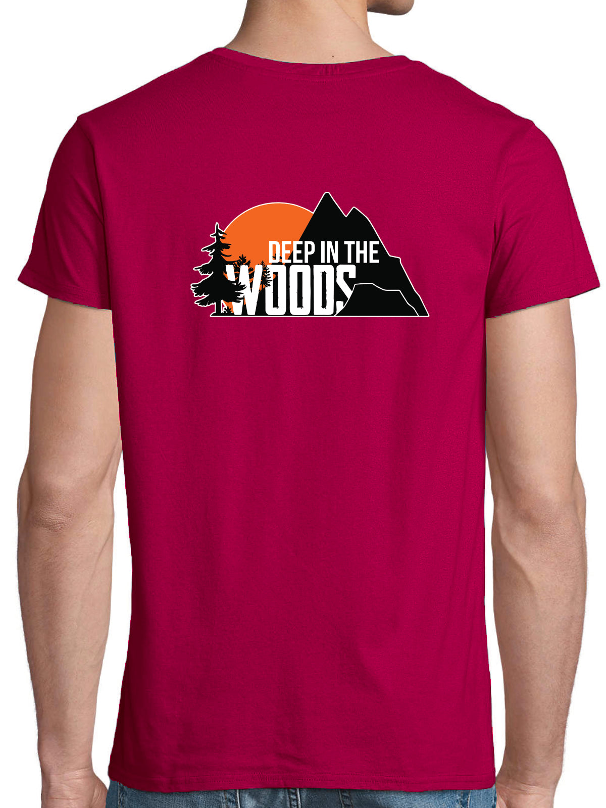 Deep in the Woods Classic T-Shirt Men Fuchsia