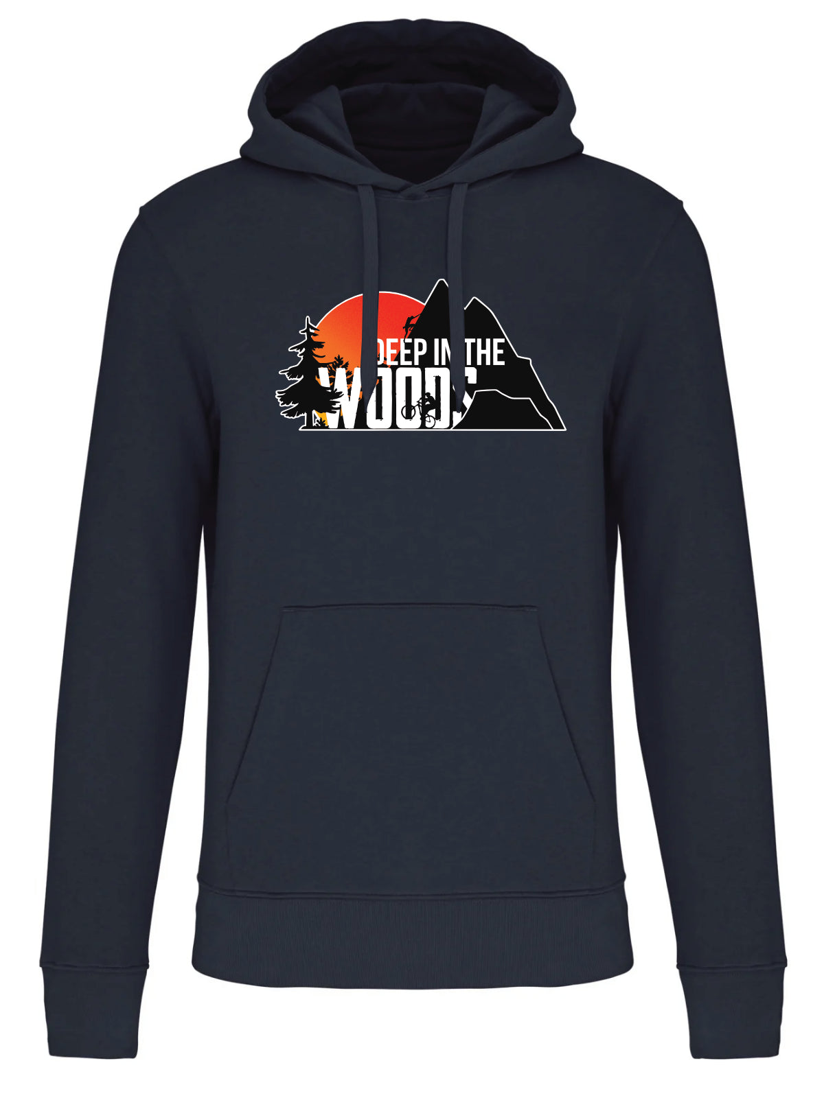 Deep in the Woods Logo Hoodie Men Dark Blue 2025