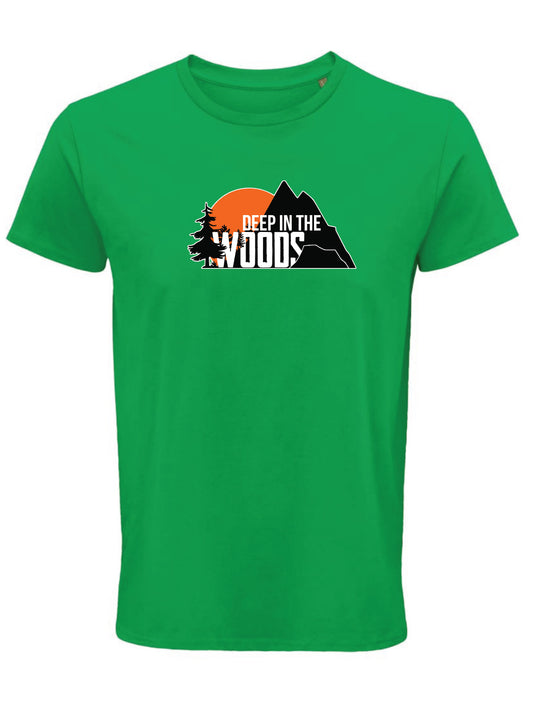 Deep in the Woods Logo T-Shirt Men Green