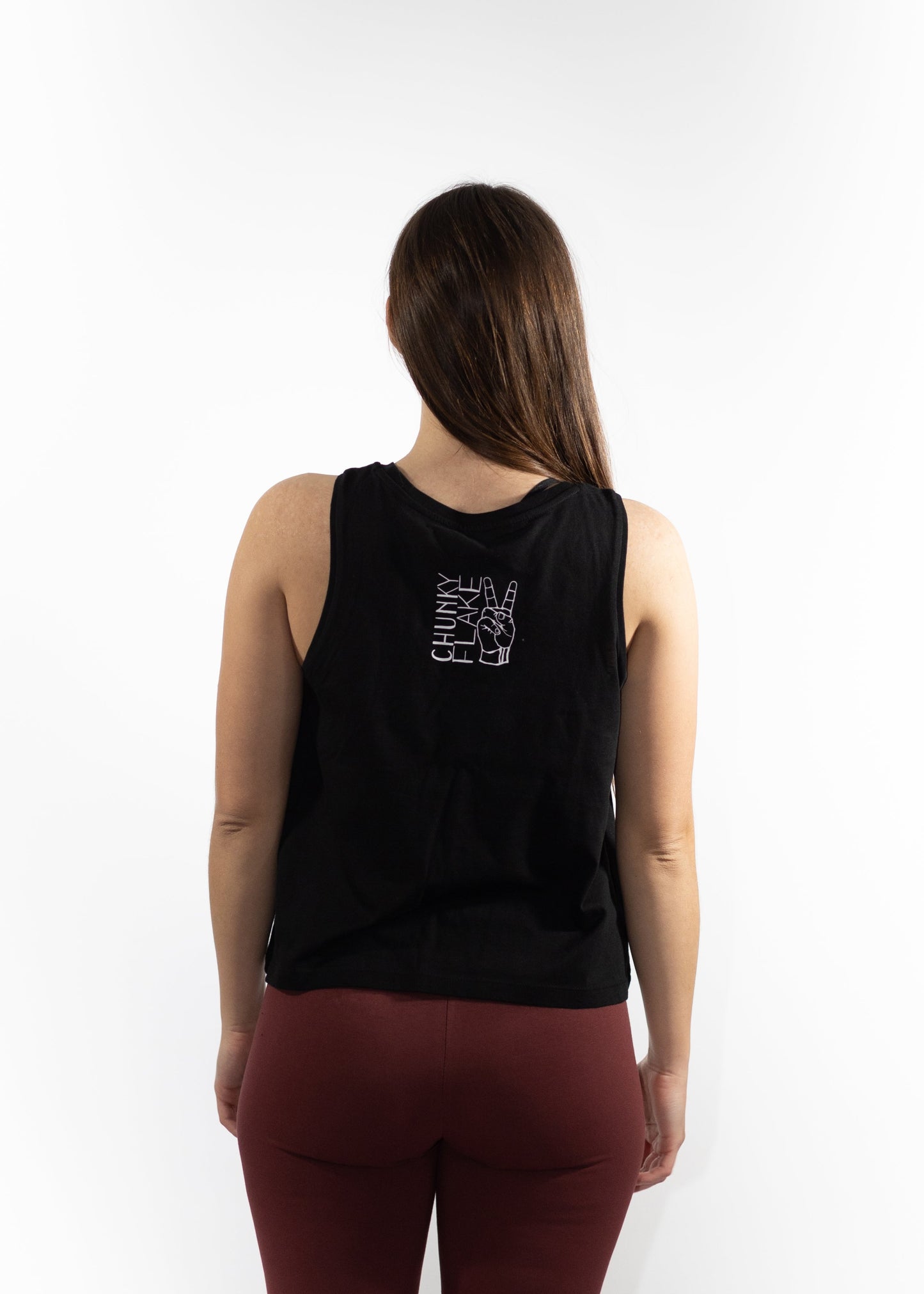 Cropped Tank Top mit Frontprint