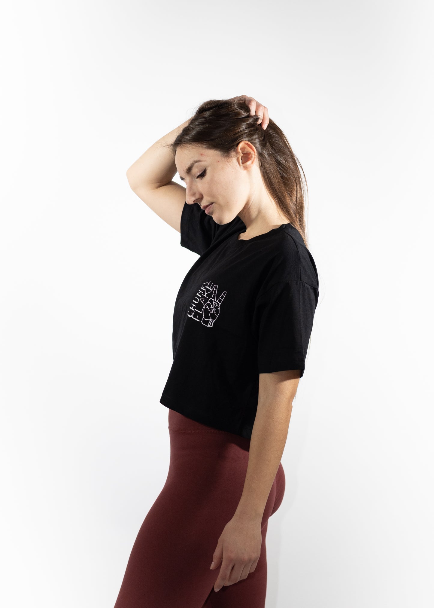 Cropped Logoprint T-Shirt