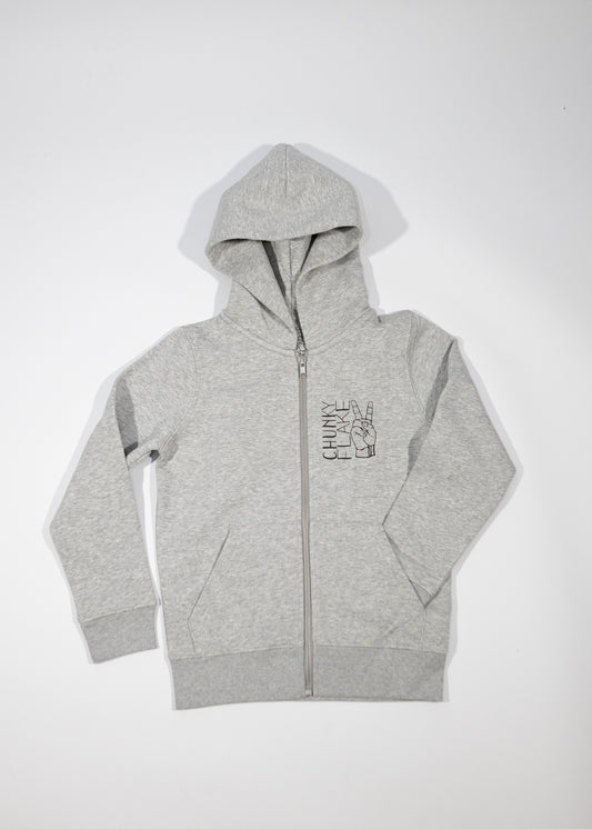 Sweatjacke mit Logoprint und Rückendruck Junior