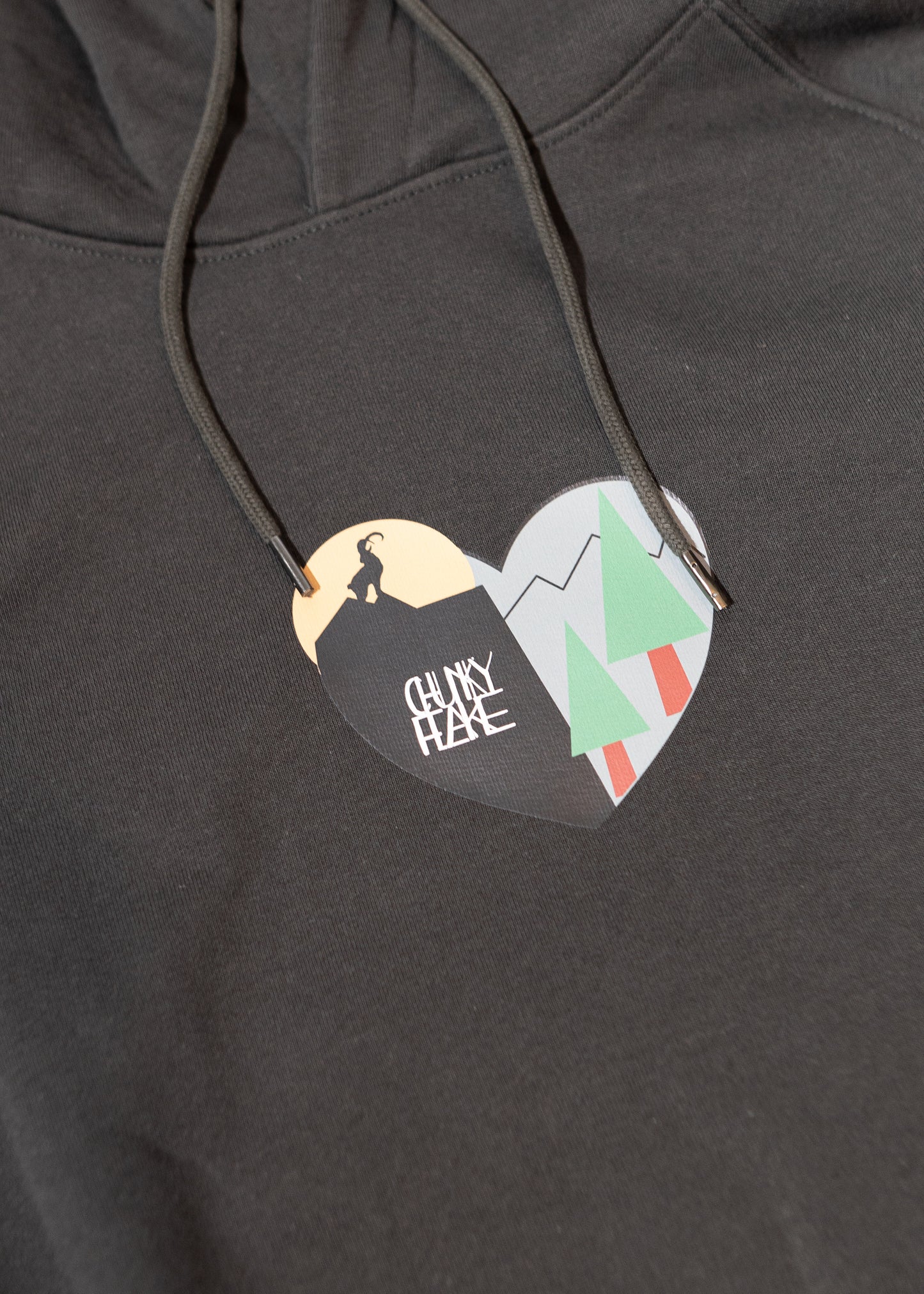 Hoodie Heart-Rock mit Brustprint