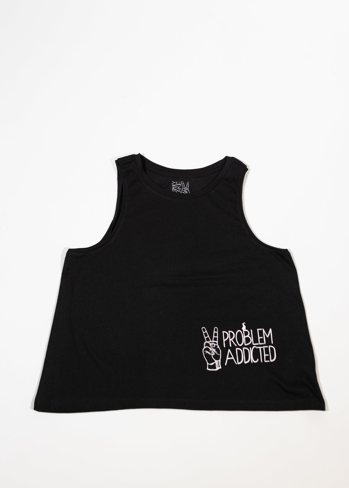 Cropped Tank Top mit Frontprint