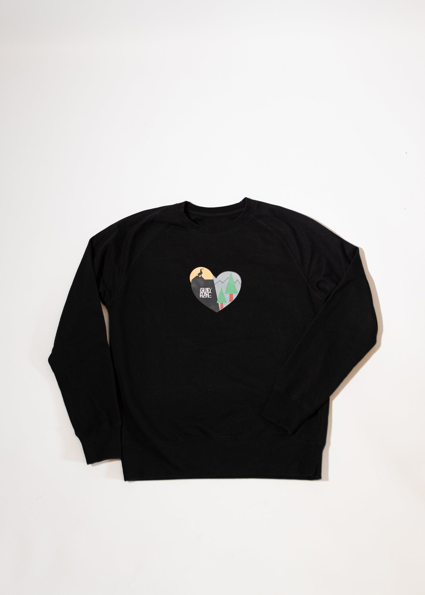 Sweater Heart-Rock Brustprint